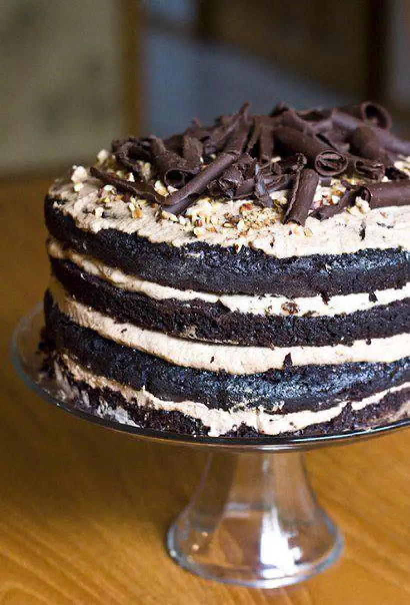 Готовим Десерты Шоколадный торт с кофейным муссом