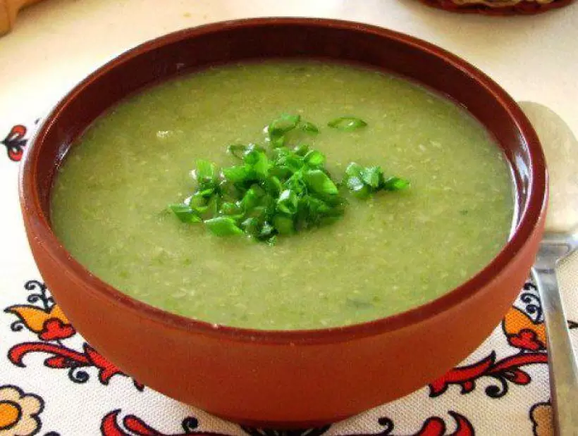 Готовим Супы Суп-пюре из зеленого горошка и цукини