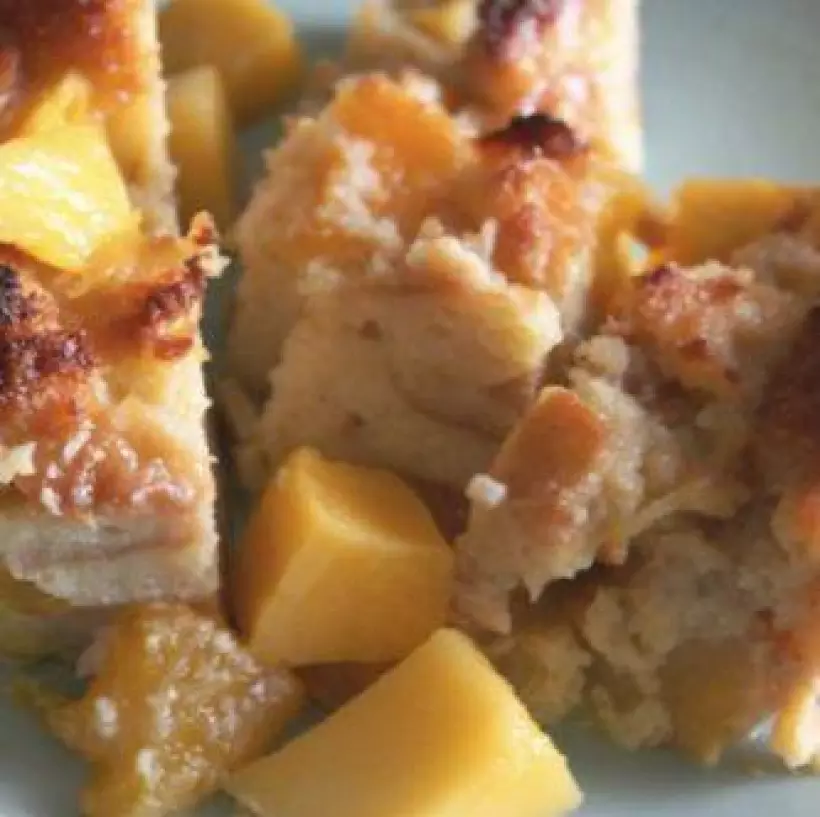 Готовим Десерты Хлебный пудинг с манго