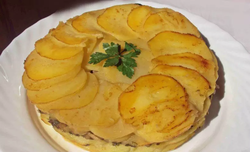 Готовим Вегетарианские Картофельный пирог в духовке