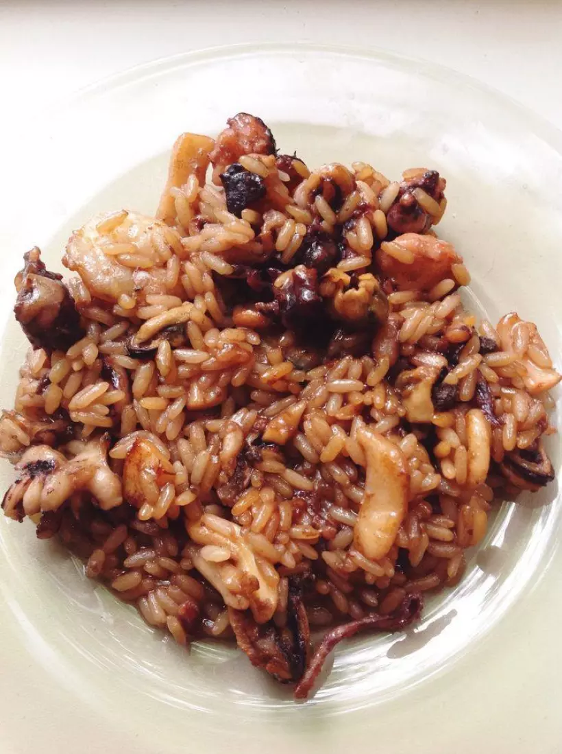 Готовим Здоровье Жареный рис с морепродуктами