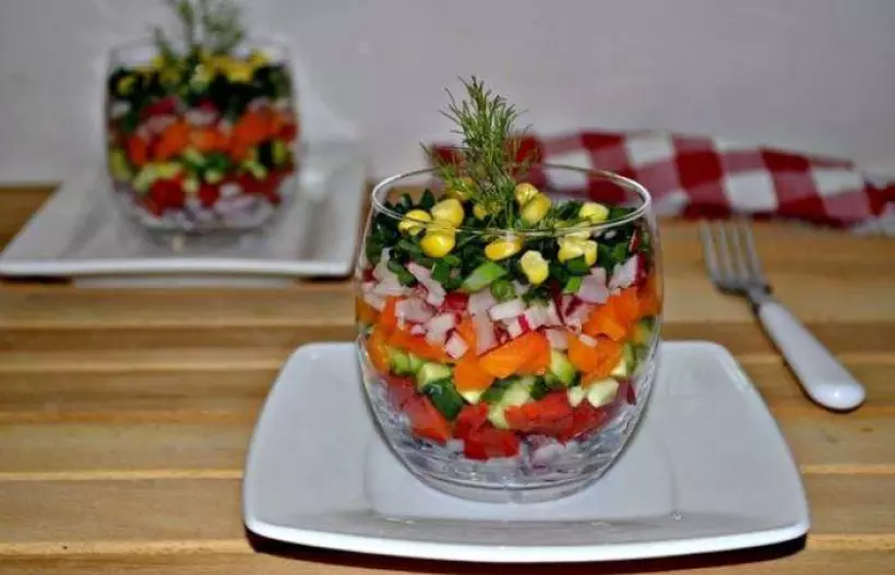 Готовим Салаты Легкий салат из свежих овощей