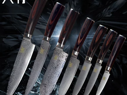 Набор ножей из дамаской стали - цена, отзывы