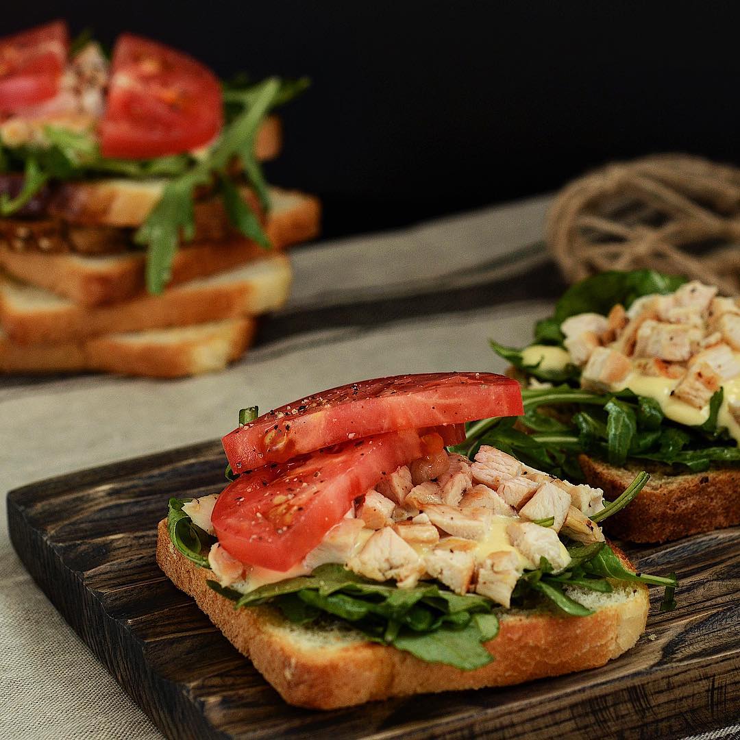 Рецепт Сэндвич с курицей Готовим Закуски Сэндвич с курицей
